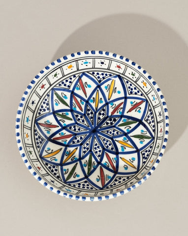Assiette décorative en céramique peinte à la main | Collection Terrata, 7.9"