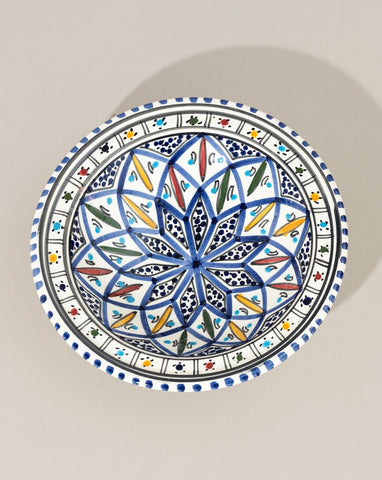 Assiette décorative en céramique peint à la main | Terrata 9''
