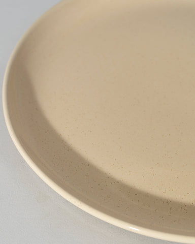 Stoneware Flat Salad/Dinner Plate | Edan 9.4"