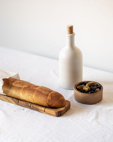As Is - Olive Wood Bread Slicing Board