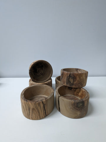 Tels Quels - Bols à tapas en bois d'olivier (Pack de 4)